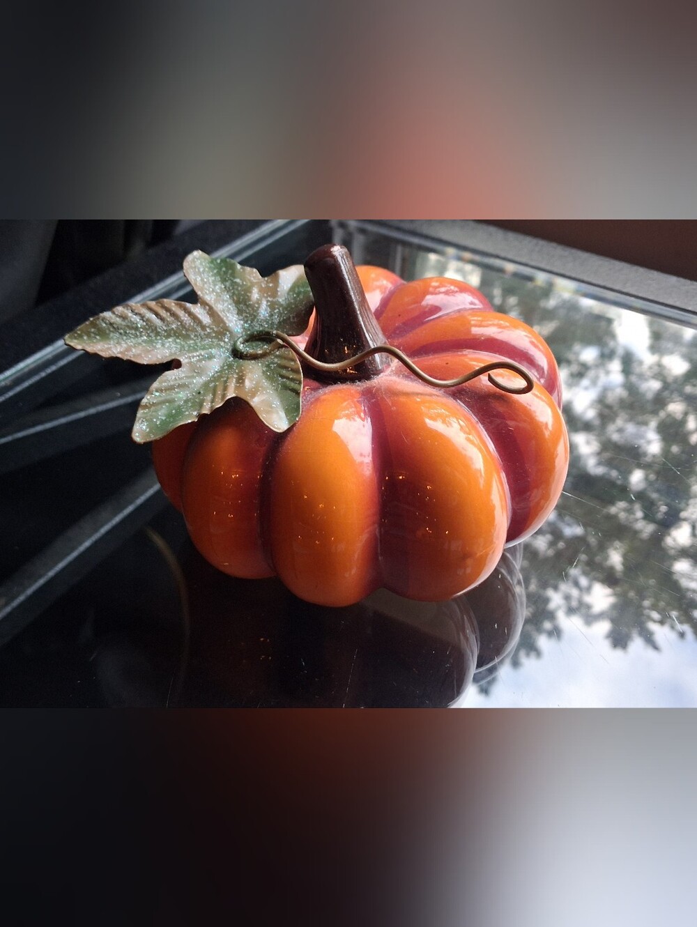Vintage Large Ceramic Pumpkin Pair - Picture 6 of 10